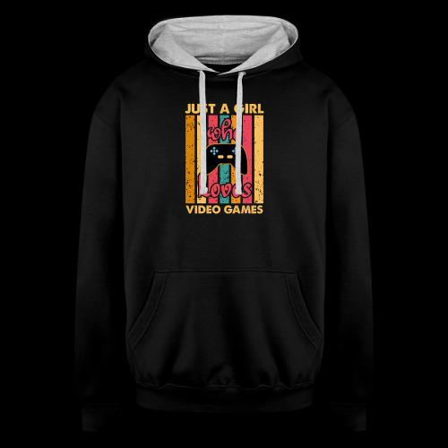 Just A Girl Who Loves Video Games - Unisex Contrast Hoodie