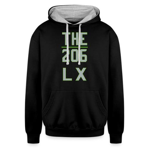 THE | 206 - Vibrant Fan Fashion - Game Win Edition - Unisex Contrast Hoodie