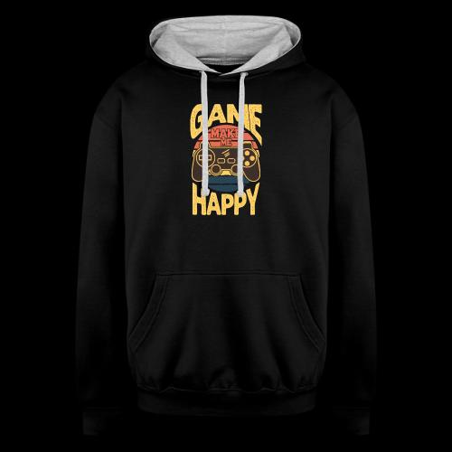 Happiness is a Game Controller Away - Unisex Contrast Hoodie