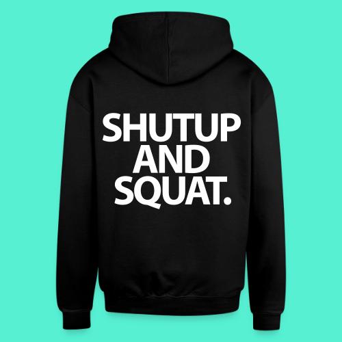 Shutup type Gym Motivation - Unisex Contrast Hoodie