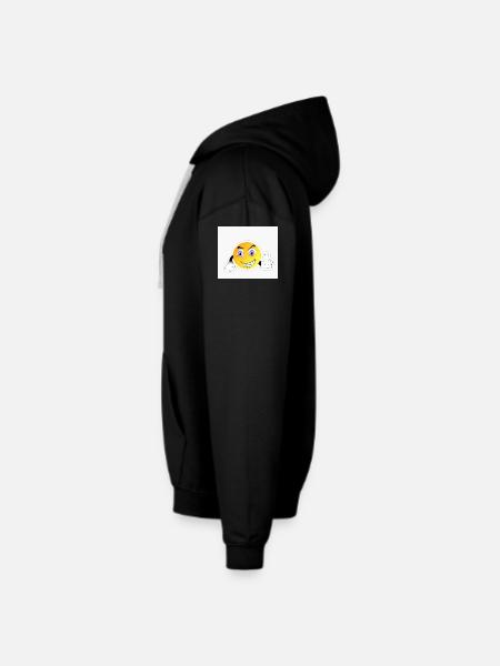 FUCK YOU - Unisex Contrast Hoodie - black/heather gray