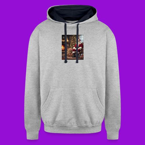 Santa Claus - Unisex Contrast Hoodie