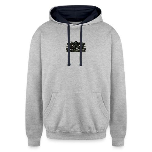 Lovely Grizzly logo - Unisex Contrast Hoodie