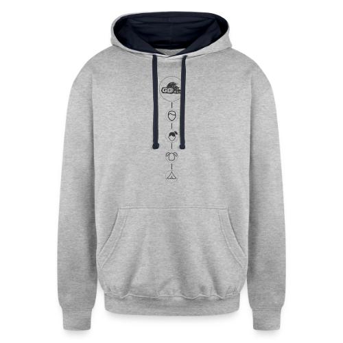 Go4x4 life - Unisex Contrast Hoodie