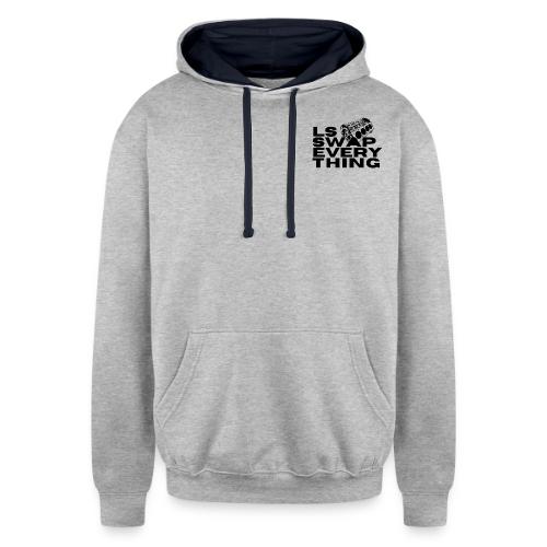 LS Swap Everything (Front & Back) - Unisex Contrast Hoodie