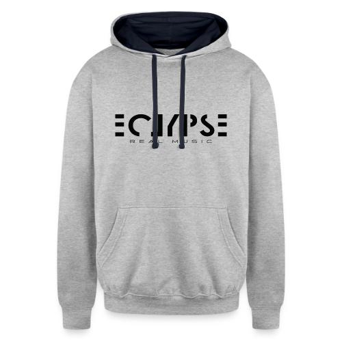 Eclypse Black Logo - Unisex Contrast Hoodie