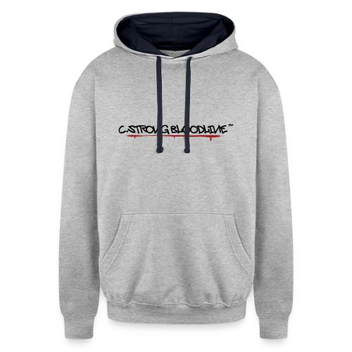 C.Strong Bloodline Logo (Black) - Unisex Contrast Hoodie