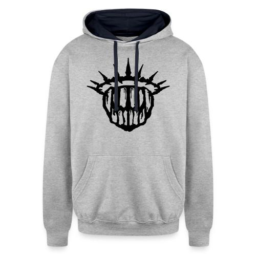 Teeth Of The Divine Sigil BLACK - Unisex Contrast Hoodie
