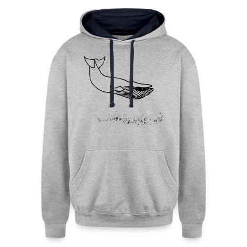 Belly flop! - Unisex Contrast Hoodie