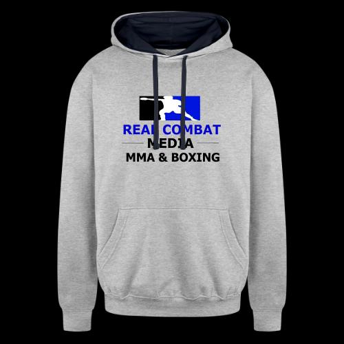 RCM MMA & BOXING Blue Logo - Unisex Contrast Hoodie
