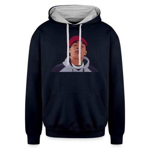 Biship Cartoon - Unisex Contrast Hoodie