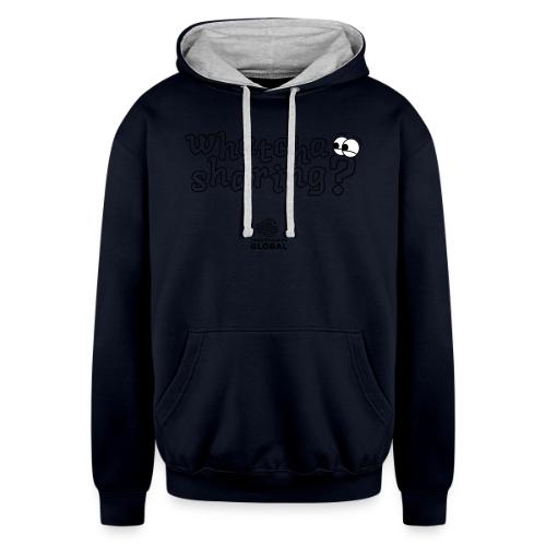 Whatcha Sharing? - Unisex Contrast Hoodie