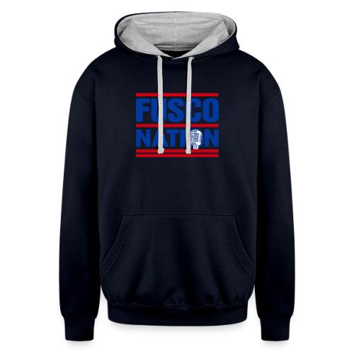 Fusco Nation with Mic (250th Show Commemorative) - Unisex Contrast Hoodie