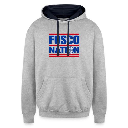 Fusco Nation with Mic (250th Show Commemorative) - Unisex Contrast Hoodie