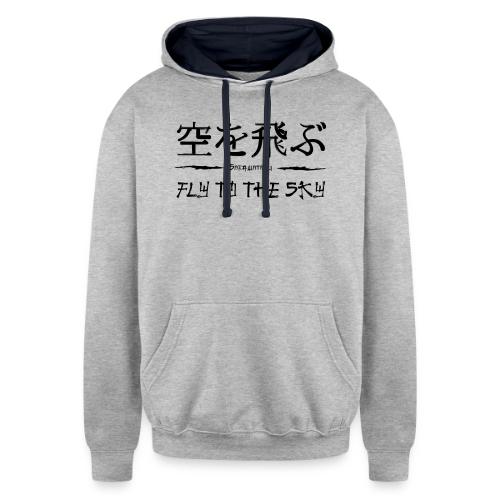FLY TO THE SKY - Unisex Contrast Hoodie