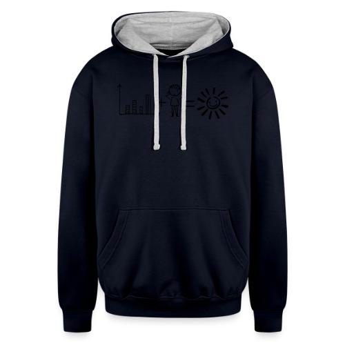 Data Plus People - Unisex Contrast Hoodie
