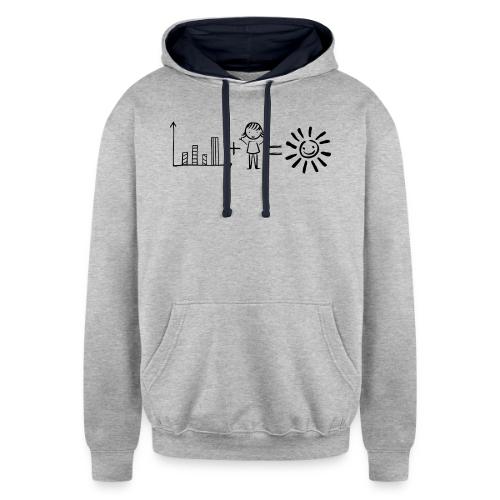 Data Plus People - Unisex Contrast Hoodie