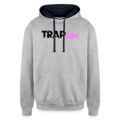 TRAPSTIX LOGO (Black x Pink) - Unisex Contrast Hoodie