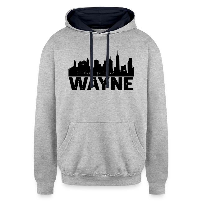 Wayne Skyline Black Wayne Michigan MI City Design
