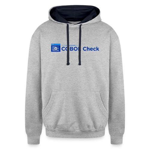 COBOL Check - Unisex Contrast Hoodie