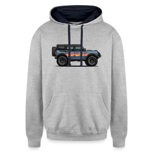 FVG Bronco Sunset - Unisex Contrast Hoodie