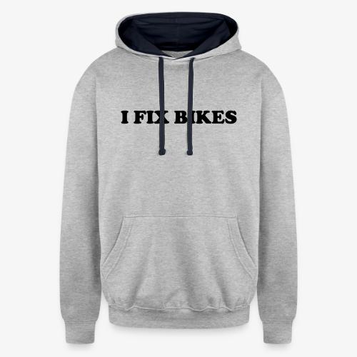 i fix bikes - Unisex Contrast Hoodie