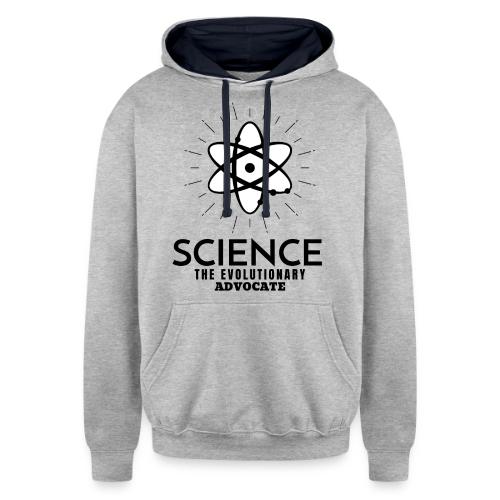 Science The Evolutionary Advocate - Unisex Contrast Hoodie