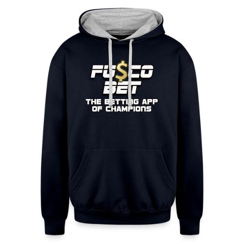 Official FuscoBet Logo - Unisex Contrast Hoodie