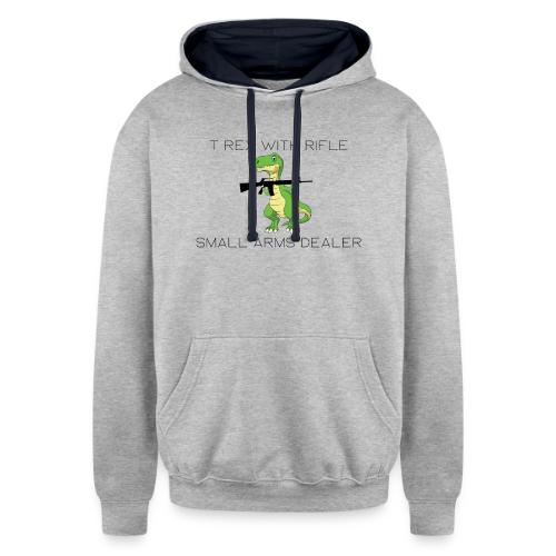 T REX SMALL ARMS - Unisex Contrast Hoodie