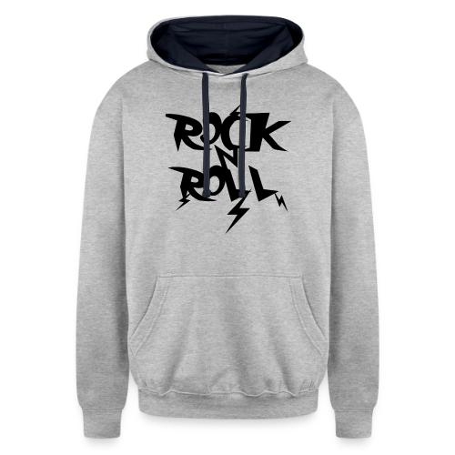 rocknroll - Unisex Contrast Hoodie