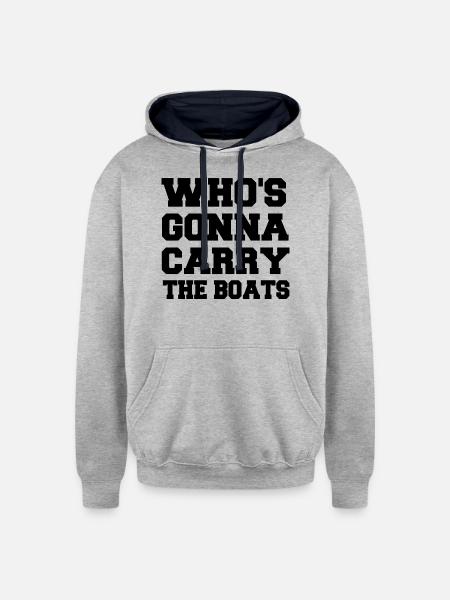 Motivational Quotes - Unisex Contrast Hoodie - heather gray/navy