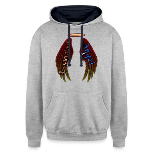 Misunderstood Angel (Demon Wings) - Unisex Contrast Hoodie