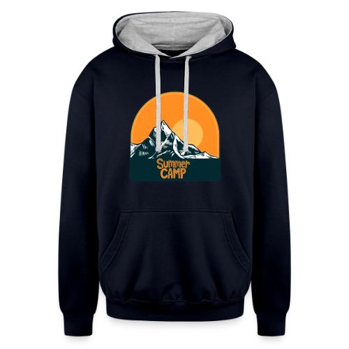 Adventure Summer Camp - Unisex Contrast Hoodie