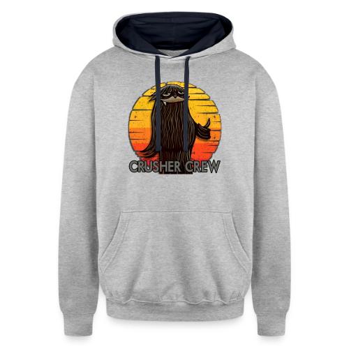 Crusher Crew Cryptid Sunset - Unisex Contrast Hoodie