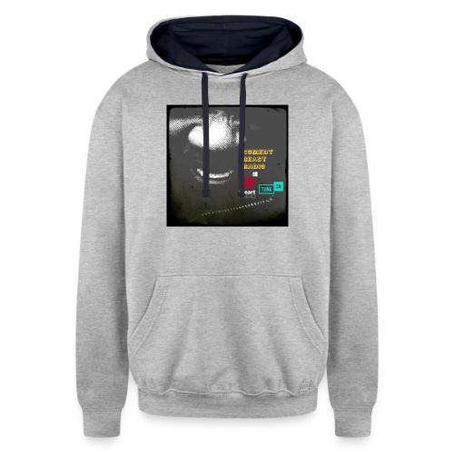 Comedy Beast Radio Everywhere - Unisex Contrast Hoodie