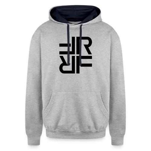 RF Logo Black - Unisex Contrast Hoodie