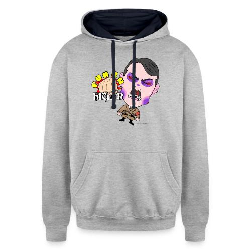 Punch Hitler! - Unisex Contrast Hoodie