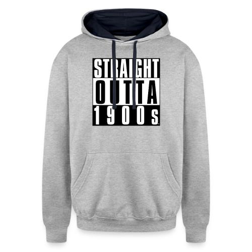 STRAIGHT OUTTA 1900S - Unisex Contrast Hoodie