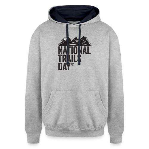 National Trails Day - Unisex Contrast Hoodie