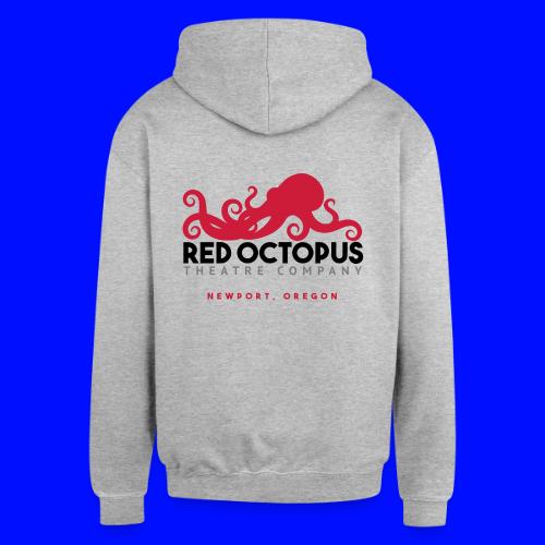 Red Octopus Faster, Funnier, Louder - Unisex Contrast Hoodie