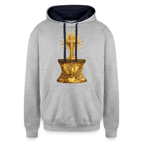 Wisdom is Heaven - Unisex Contrast Hoodie