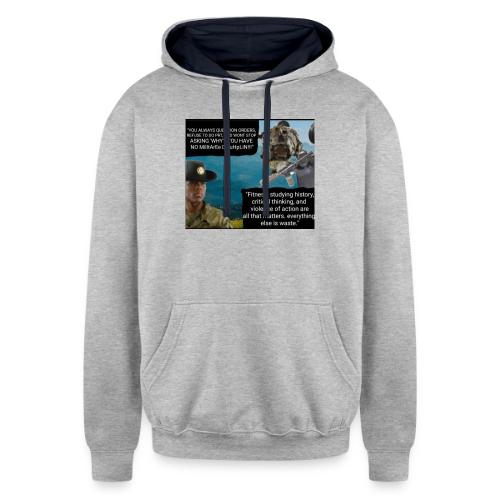 Military discipline - Unisex Contrast Hoodie