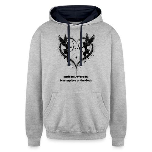 Intricate Affection T-Shirt - Unisex Contrast Hoodie