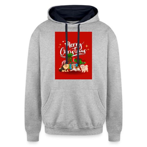 Merry Christmas - Unisex Contrast Hoodie
