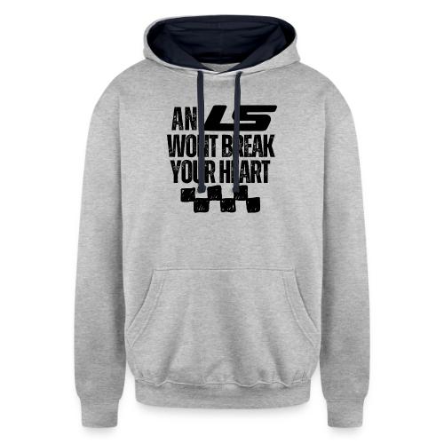 AN LS WONT BREAK YOUR HEART - Unisex Contrast Hoodie