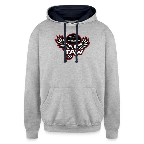 25yearlogo - Unisex Contrast Hoodie