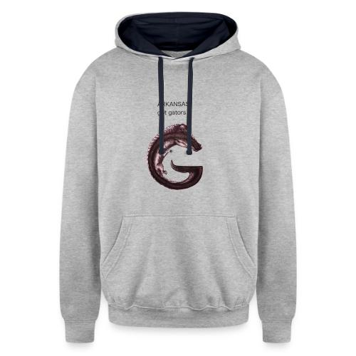 Arkansas gator - Unisex Contrast Hoodie
