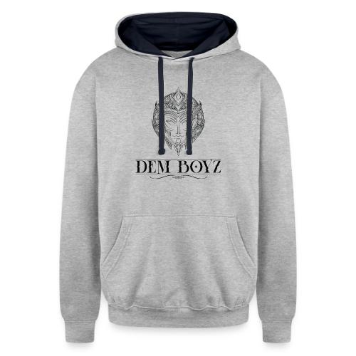 DemBoyz Full Logo (Black Edition) - Unisex Contrast Hoodie