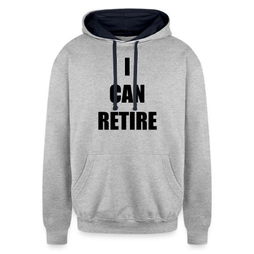 retire - Unisex Contrast Hoodie