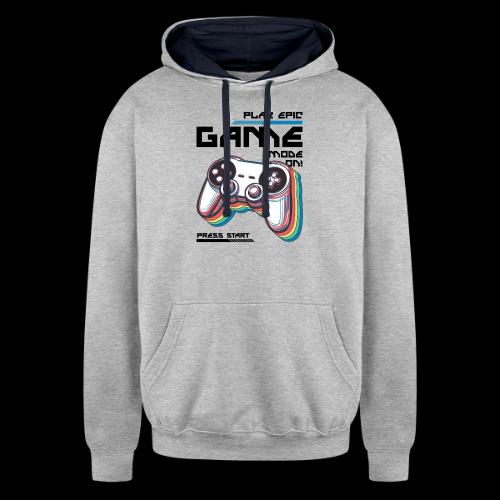 Epic Gamer Mode - Unisex Contrast Hoodie